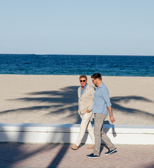 Coastal Wealth leaders walking together