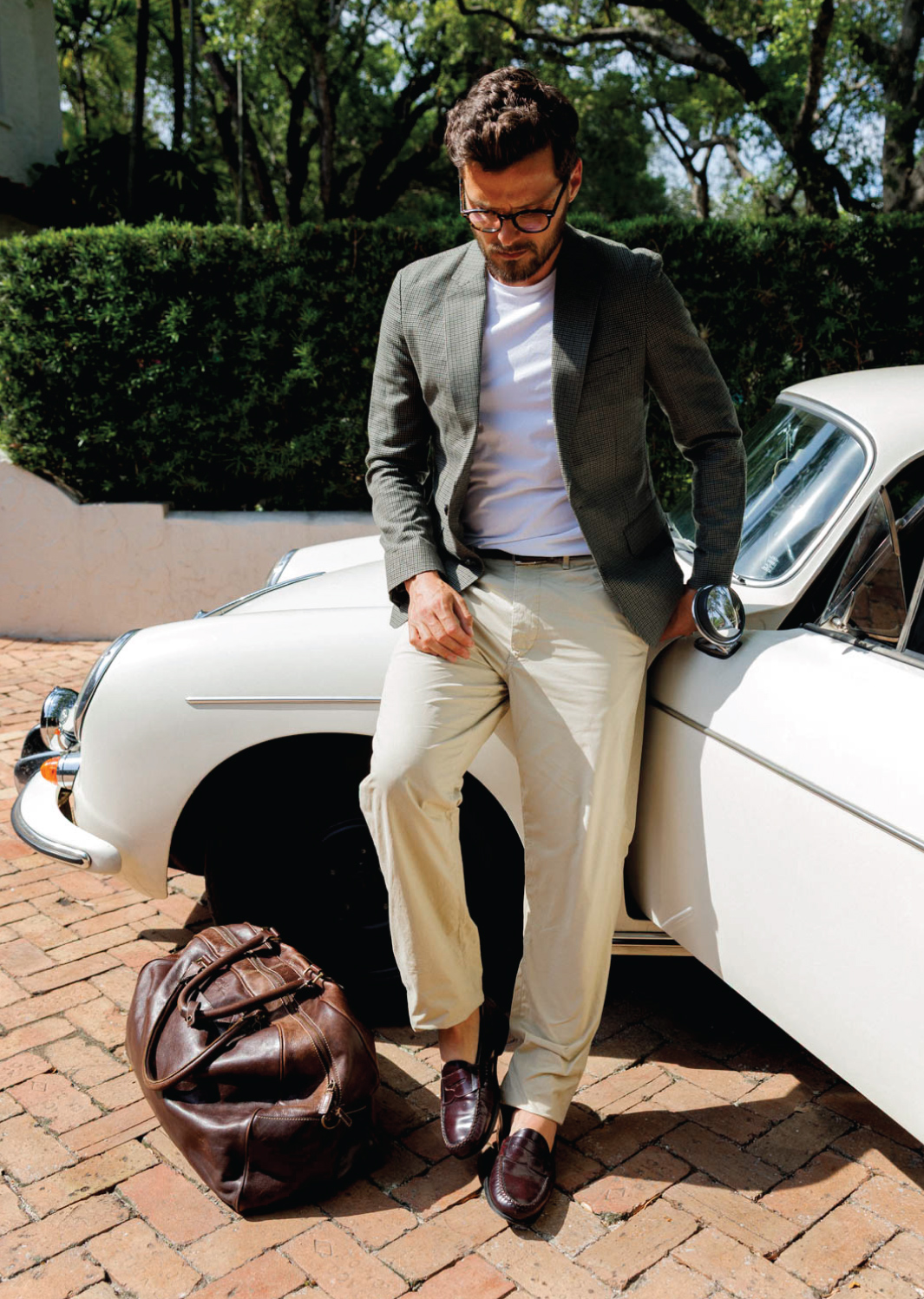 Coastal Wealth client with classic car